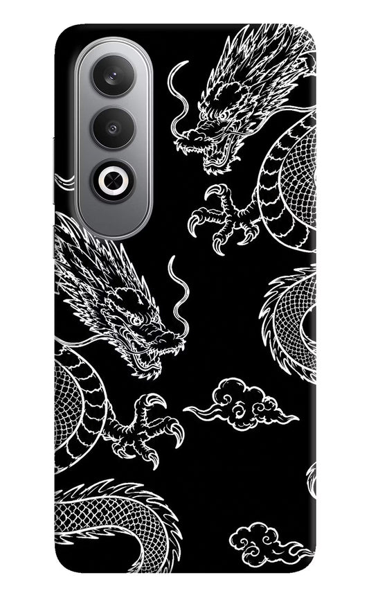 Twin Dragons Oneplus Nord CE4 Hard Case Back Cover by Casekaro