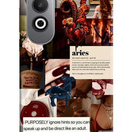 Zodiac Aries Oneplus Nord CE4 Hard Case Back Cover by Casekaro