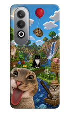 Minecraft Cat Chaos Oneplus Nord CE4 Hard Case Back Cover by Casekaro