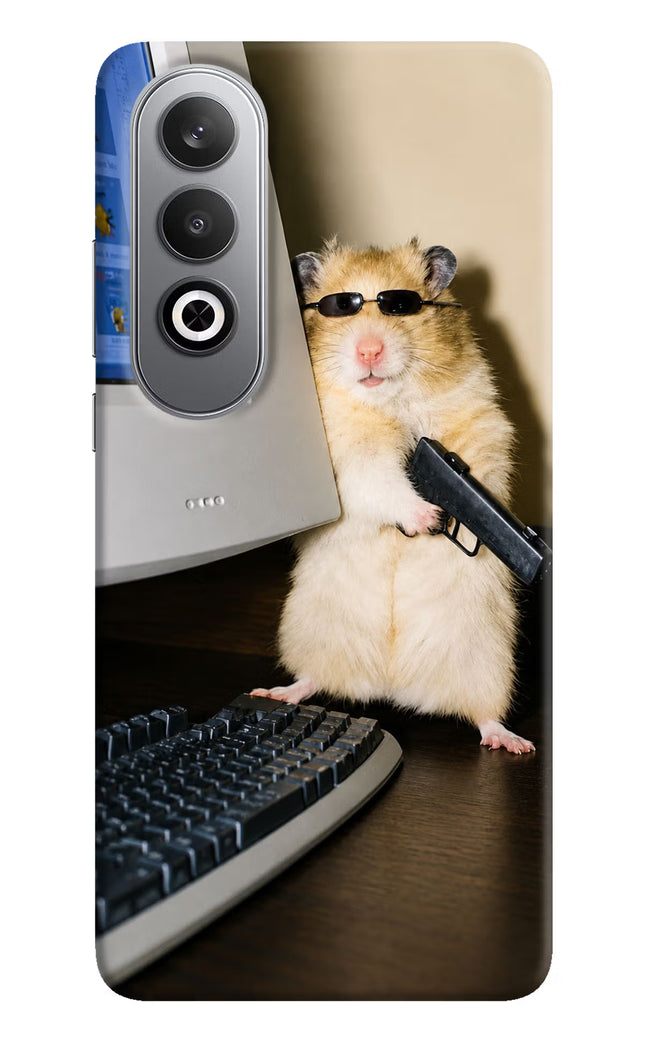 Hacker Hamster Oneplus Nord CE4 Hard Case Back Cover by Casekaro