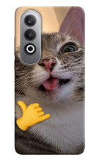 Silly Cat Call Oneplus Nord CE4 Hard Case Back Cover by Casekaro