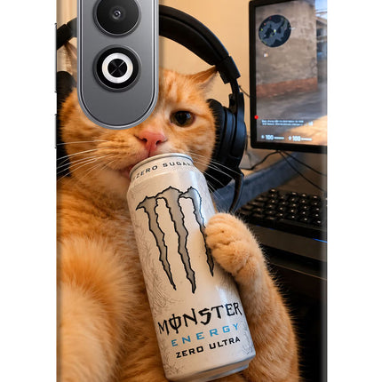Gamer Cat Energy Oneplus Nord CE4 Hard Case Back Cover by Casekaro