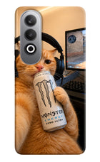 Gamer Cat Energy Oneplus Nord CE4 Hard Case Back Cover by Casekaro