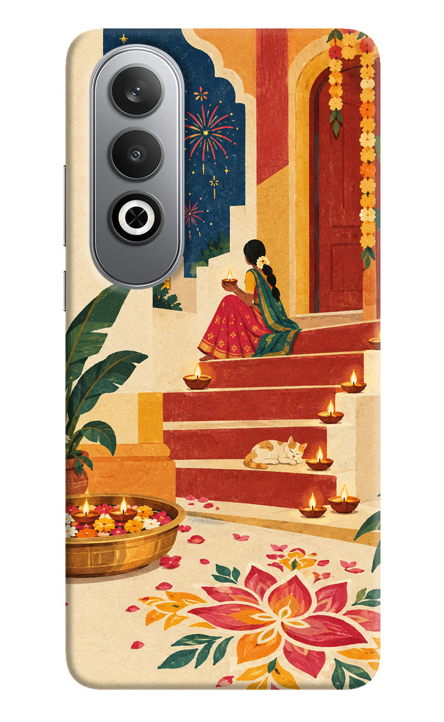 Diwali Rangoli Oneplus Nord CE4 Hard Case Back Cover by Casekaro