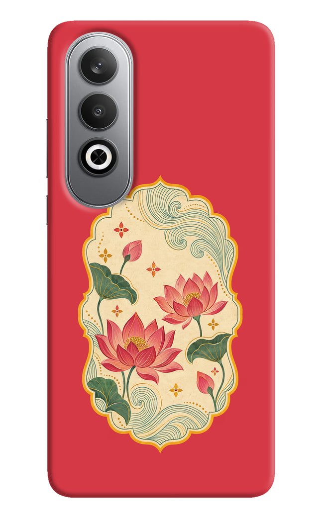Pink Lotus Oneplus Nord CE4 Hard Case Back Cover by Casekaro