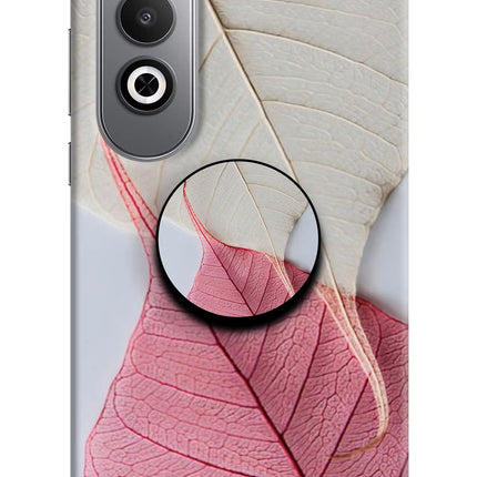 White Pink Leaf Oneplus Nord CE4 Pop Case by Casekaro