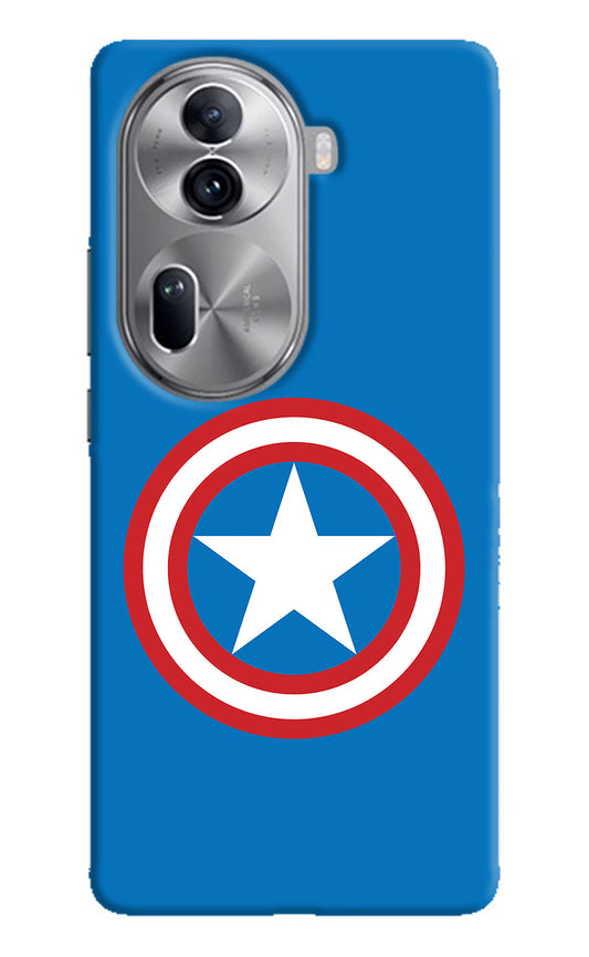 Captain America Logo Oppo Reno11 Pro 5G Hard Case Back Cover by Casekaro