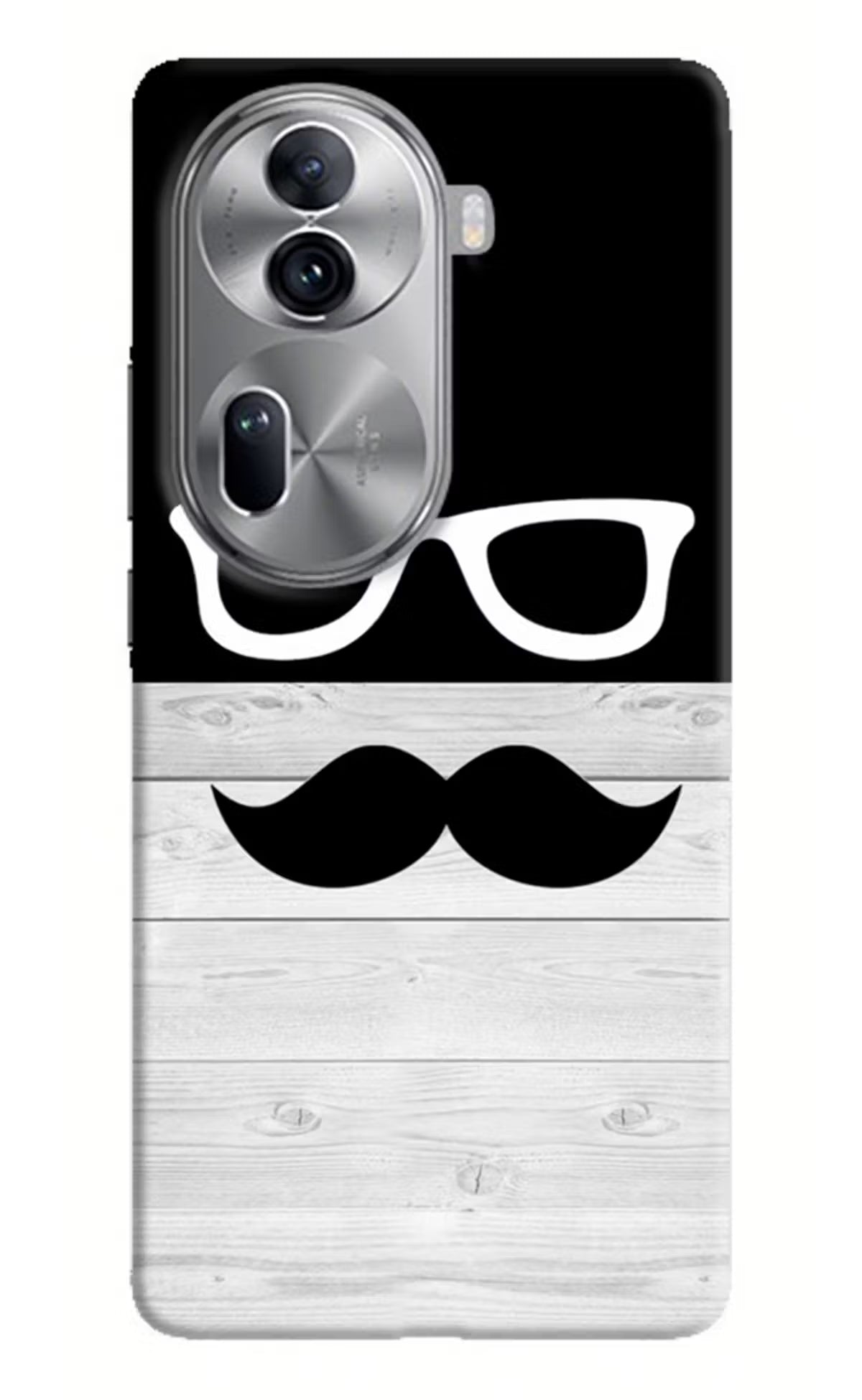Mustache Oppo Reno11 Pro 5G Hard Case Back Cover by Casekaro