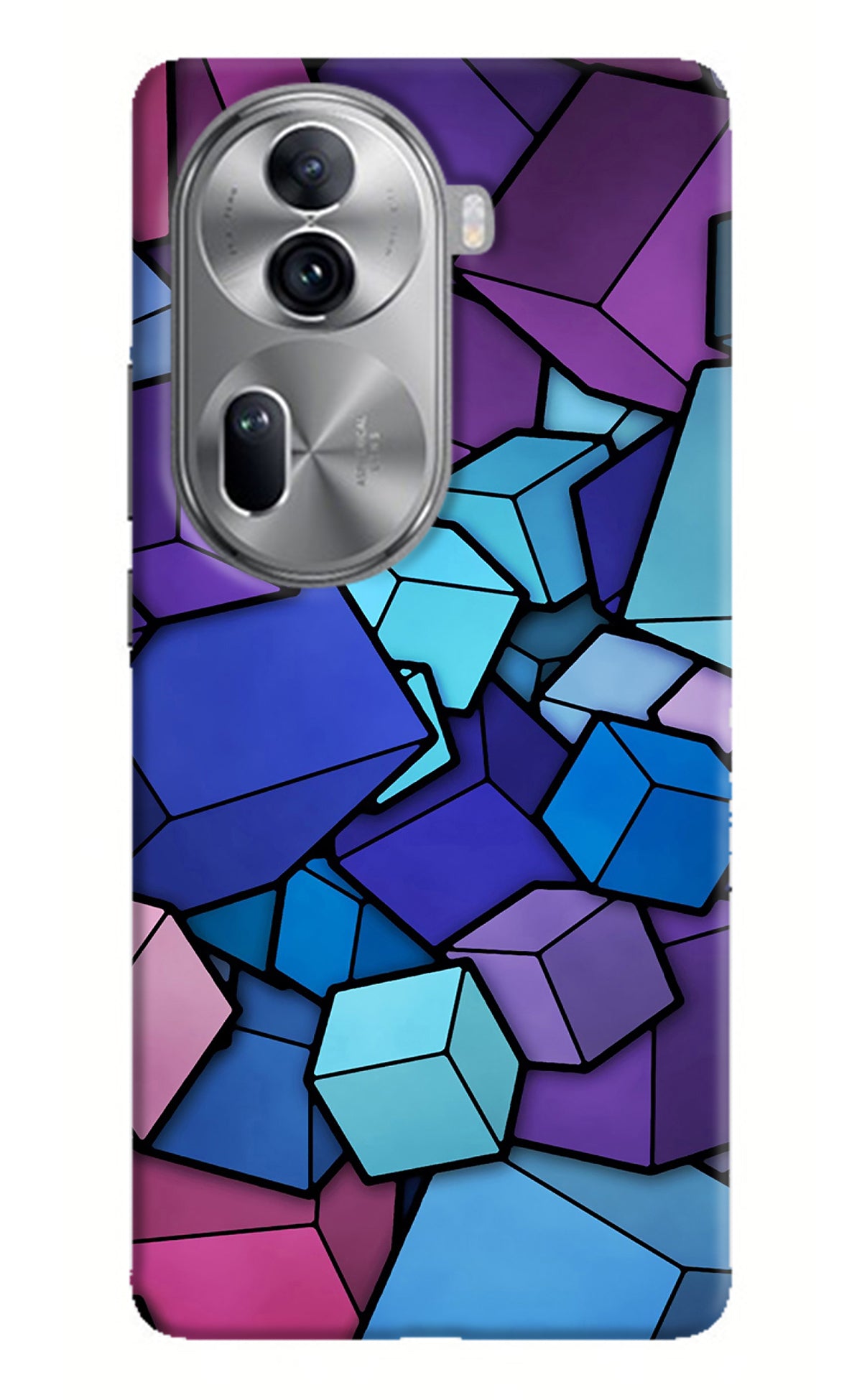 Cubic Abstract Oppo Reno11 Pro 5G Back Cover