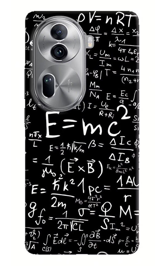 Physics Formula Oppo Reno11 Pro 5G Hard Case Back Cover by Casekaro