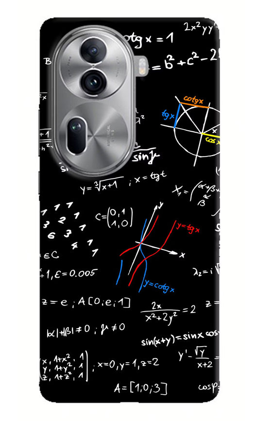Mathematics Formula Oppo Reno11 Pro 5G Hard Case Back Cover by Casekaro