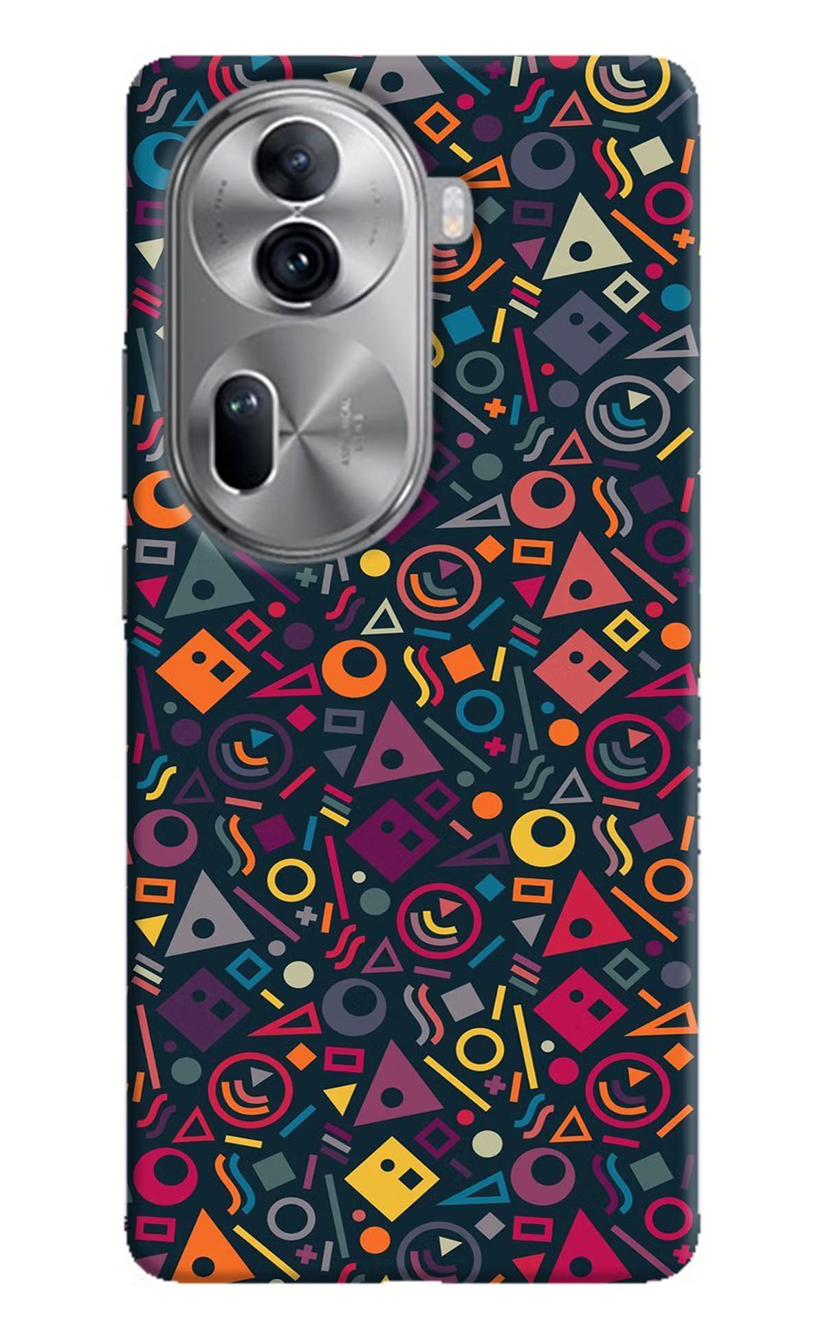 Geometric Abstract Oppo Reno11 Pro 5G Hard Case Back Cover by Casekaro