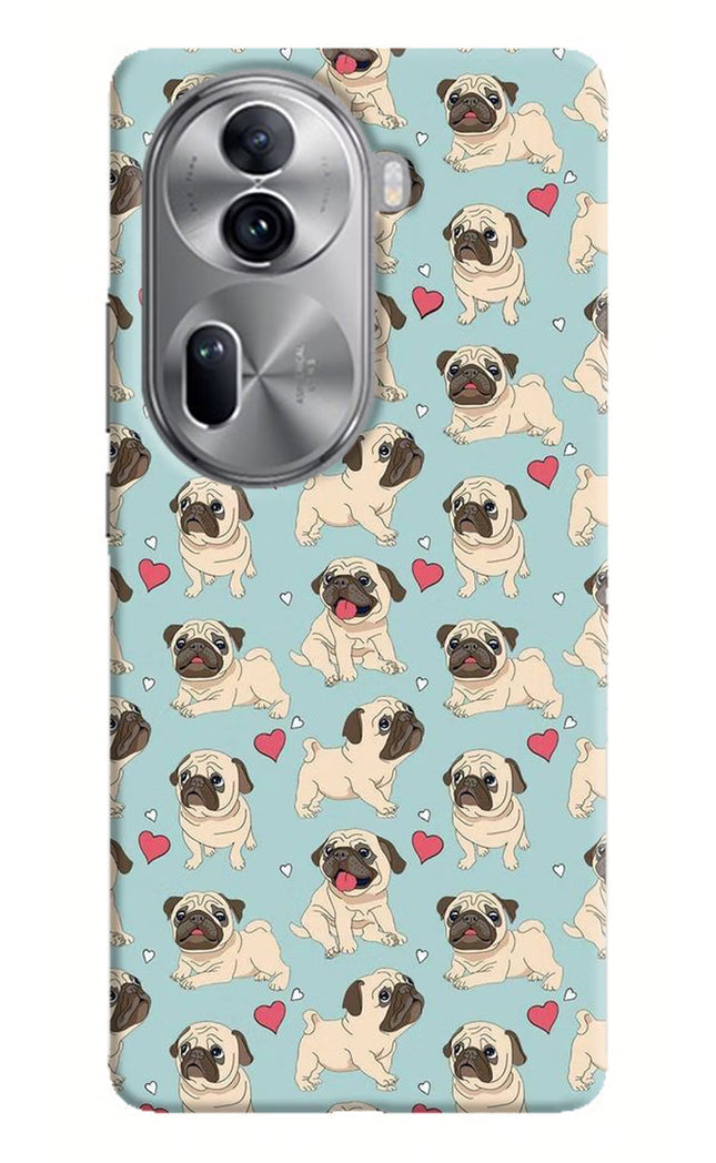 Pug Dog Oppo Reno11 Pro 5G Hard Case Back Cover by Casekaro