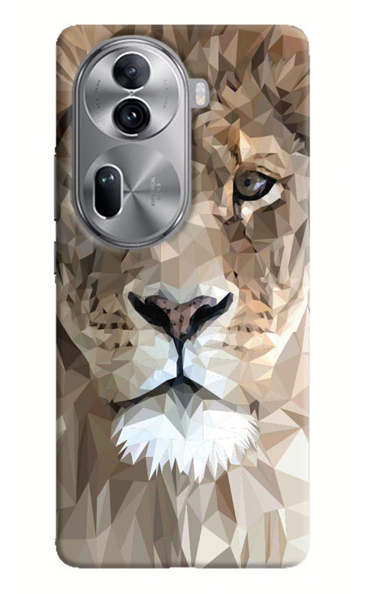 Lion Art Oppo Reno11 Pro 5G Hard Case Back Cover by Casekaro