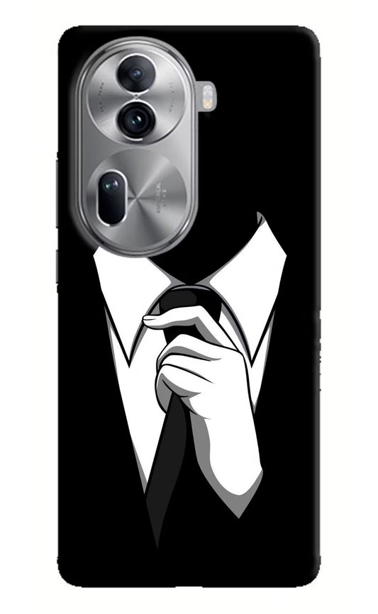 Black Tie Oppo Reno11 Pro 5G Hard Case Back Cover by Casekaro