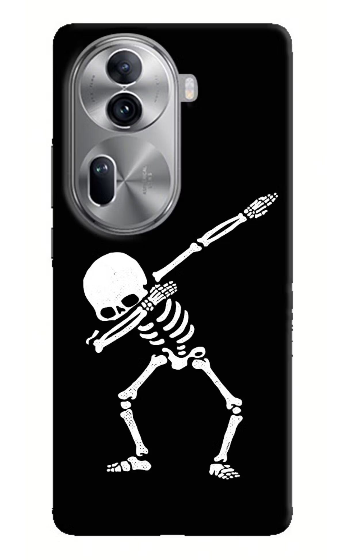 Dabbing Skeleton Art Oppo Reno11 Pro 5G Hard Case Back Cover by Casekaro