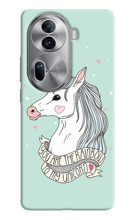 Unicorn Wallpaper Oppo Reno11 Pro 5G Hard Case Back Cover by Casekaro