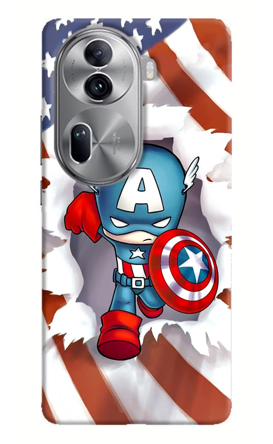 Captain America Oppo Reno11 Pro 5G Hard Case Back Cover by Casekaro