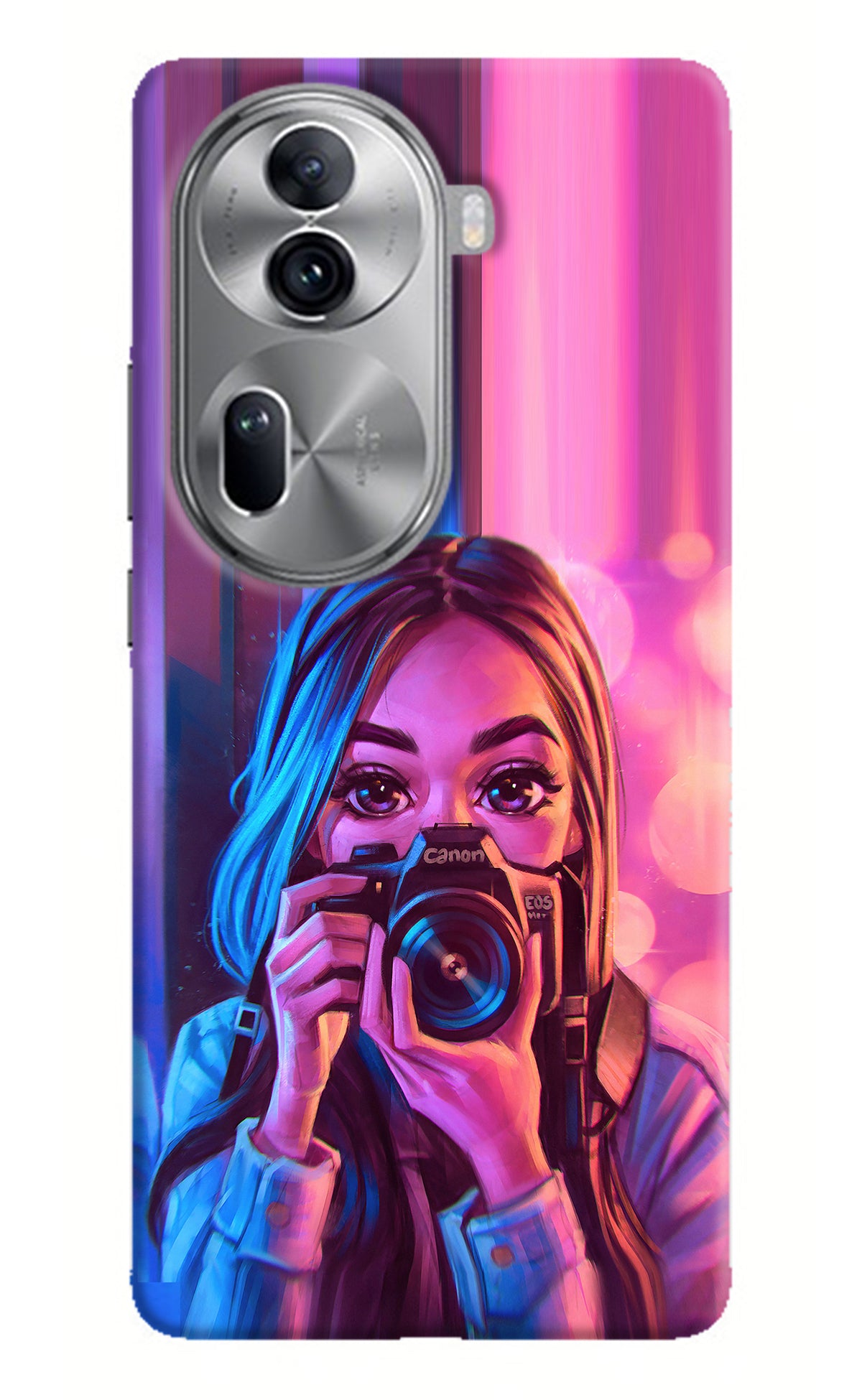 Girl Photographer Oppo Reno11 Pro 5G Back Cover