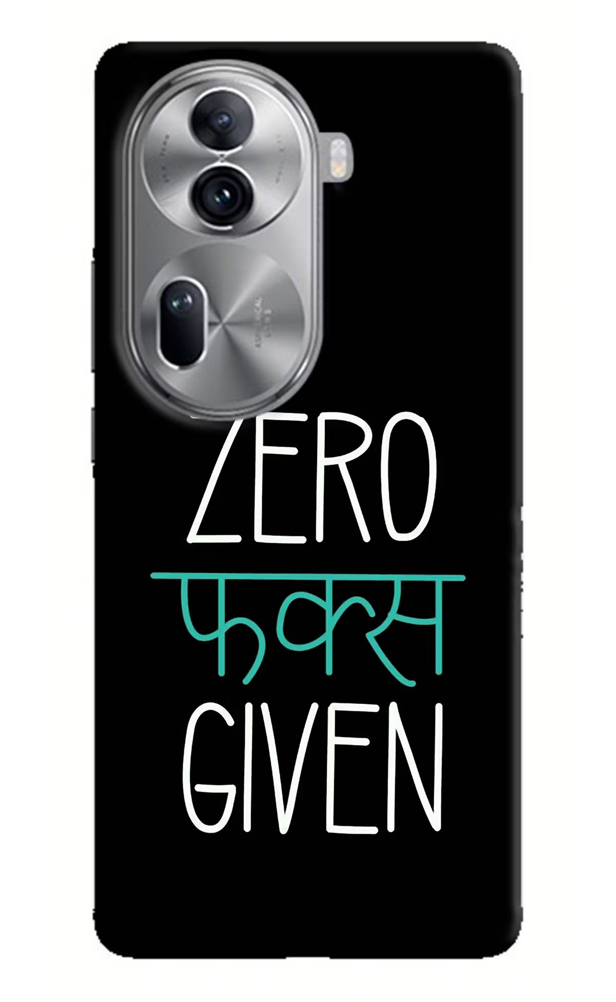 Zero Fucks Given Oppo Reno11 Pro 5G Hard Case Back Cover by Casekaro