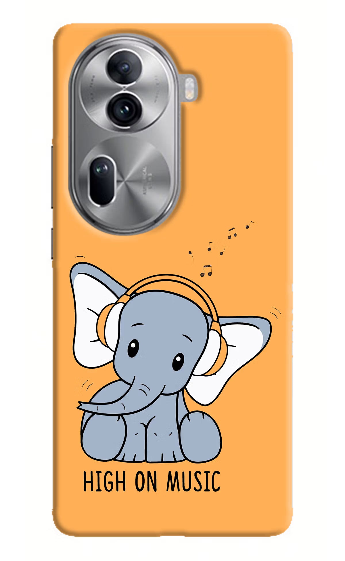 High On Music Oppo Reno11 Pro 5G Hard Case Back Cover by Casekaro