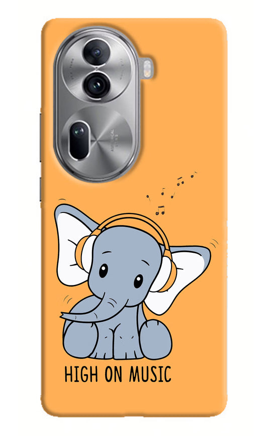 High On Music Oppo Reno11 Pro 5G Hard Case Back Cover by Casekaro