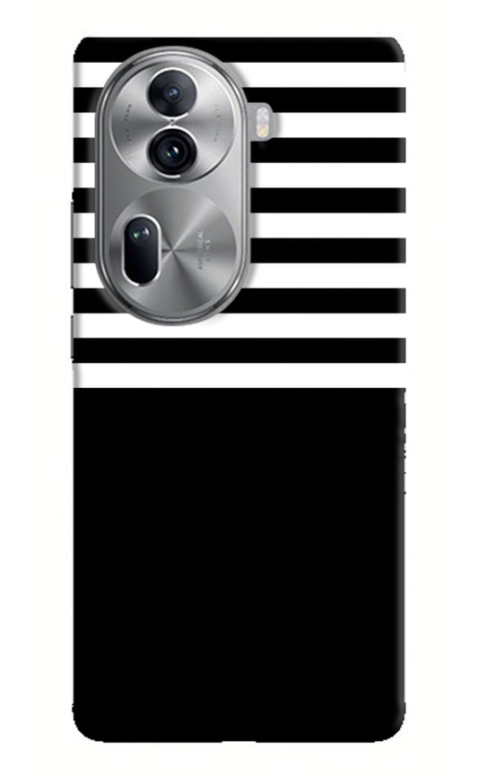 Black and White Print Oppo Reno11 Pro 5G Back Cover