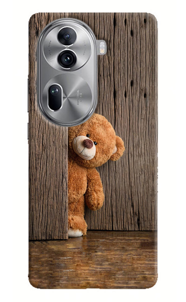Teddy Wooden Oppo Reno11 Pro 5G Hard Case Back Cover by Casekaro