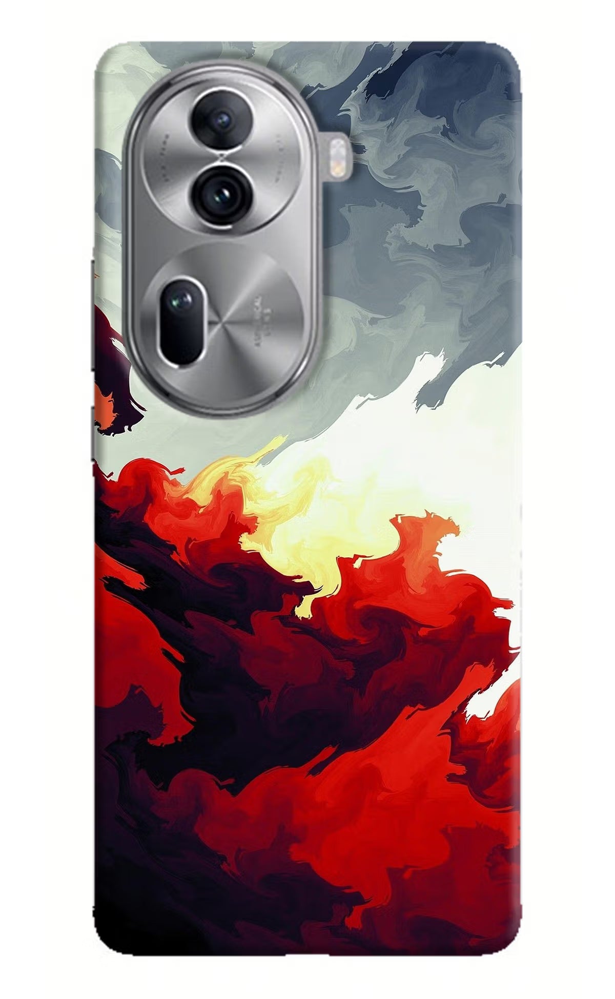 Fire Cloud Oppo Reno11 Pro 5G Hard Case Back Cover by Casekaro