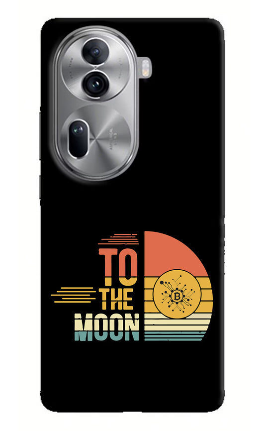 To the Moon Oppo Reno11 Pro 5G Hard Case Back Cover by Casekaro