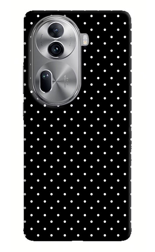 White Dots Oppo Reno11 Pro 5G Hard Case Back Cover by Casekaro