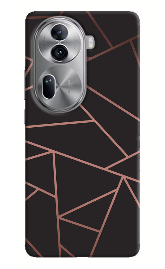 Geometric Pattern Oppo Reno11 Pro 5G Hard Case Back Cover by Casekaro