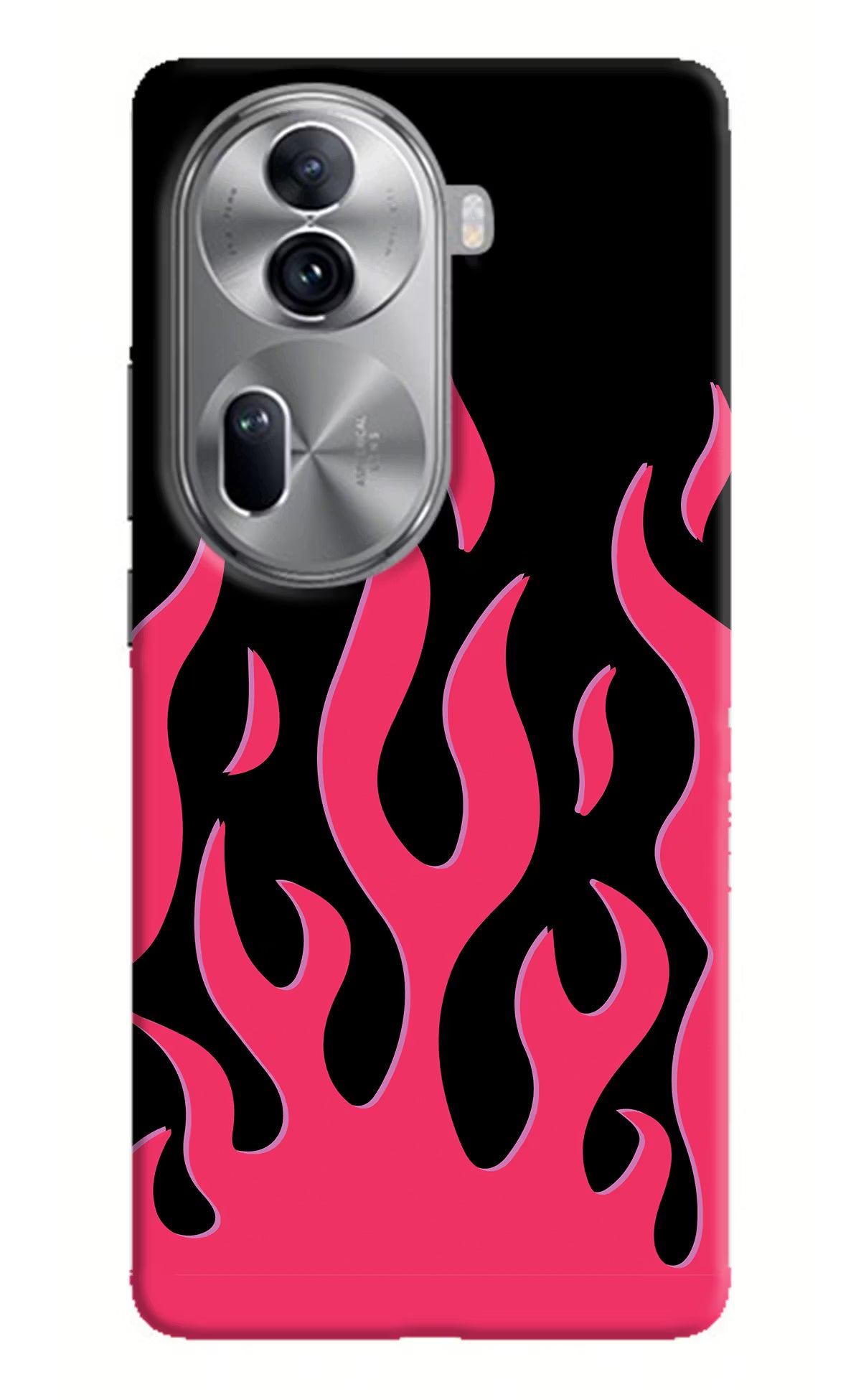 Fire Flames Oppo Reno11 Pro 5G Hard Case Back Cover by Casekaro