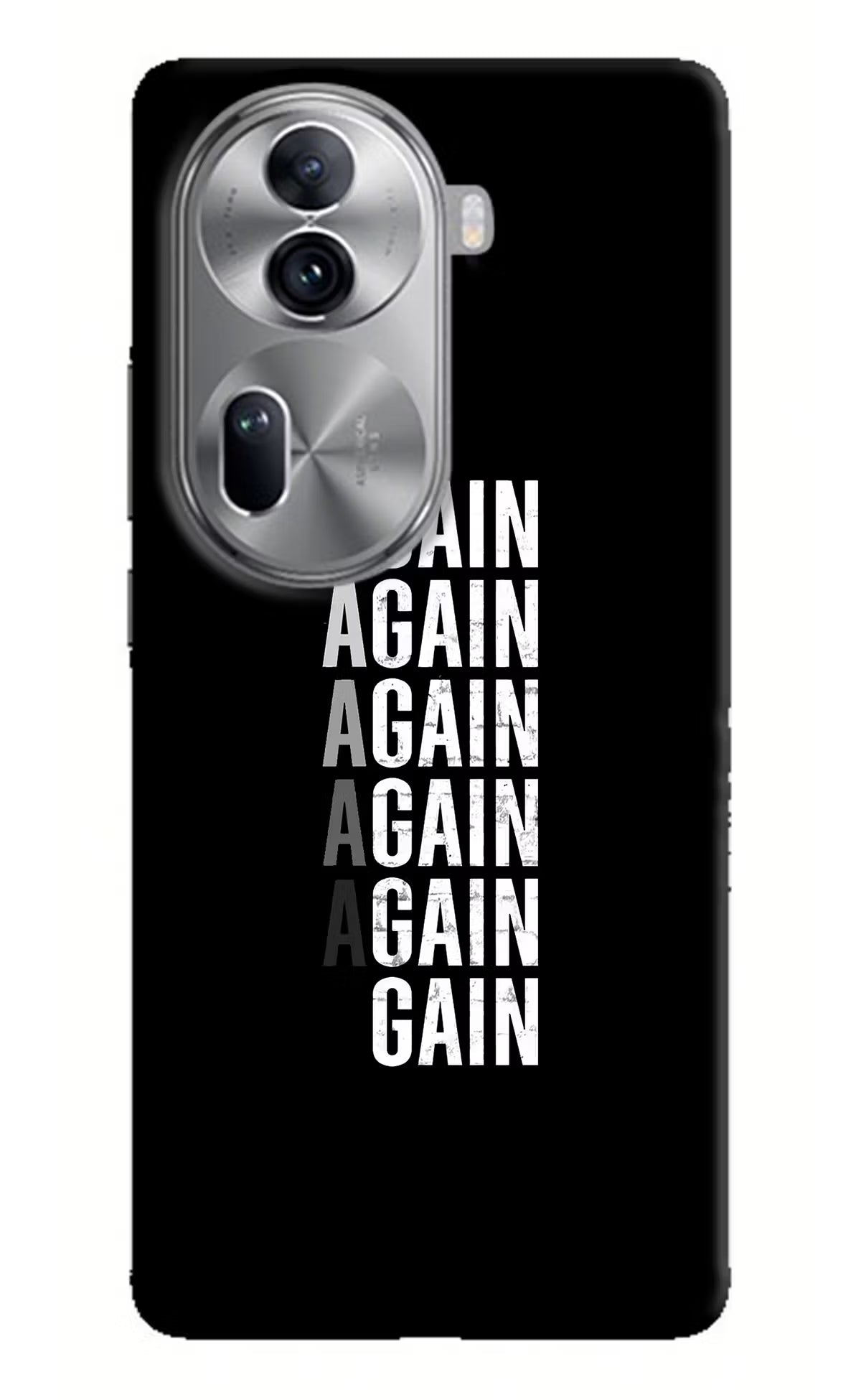 Again Again Gain Oppo Reno11 Pro 5G Hard Case Back Cover by Casekaro