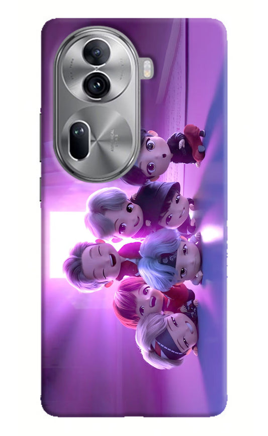 BTS Chibi Oppo Reno11 Pro 5G Hard Case Back Cover by Casekaro