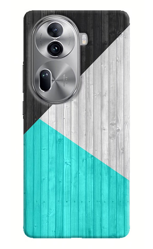 Wooden Abstract Oppo Reno11 Pro 5G Hard Case Back Cover by Casekaro