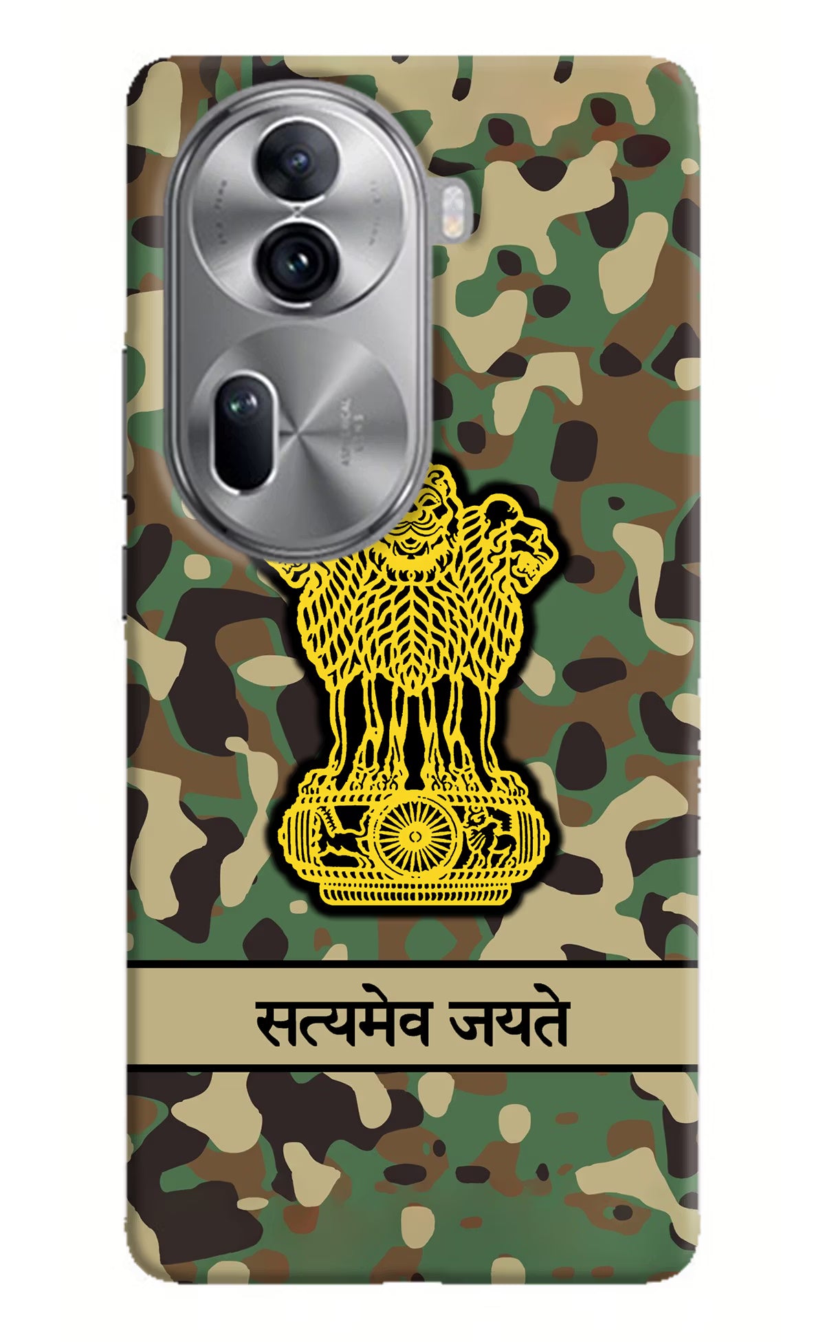 Satyamev Jayate Army Oppo Reno11 Pro 5G Hard Case Back Cover by Casekaro