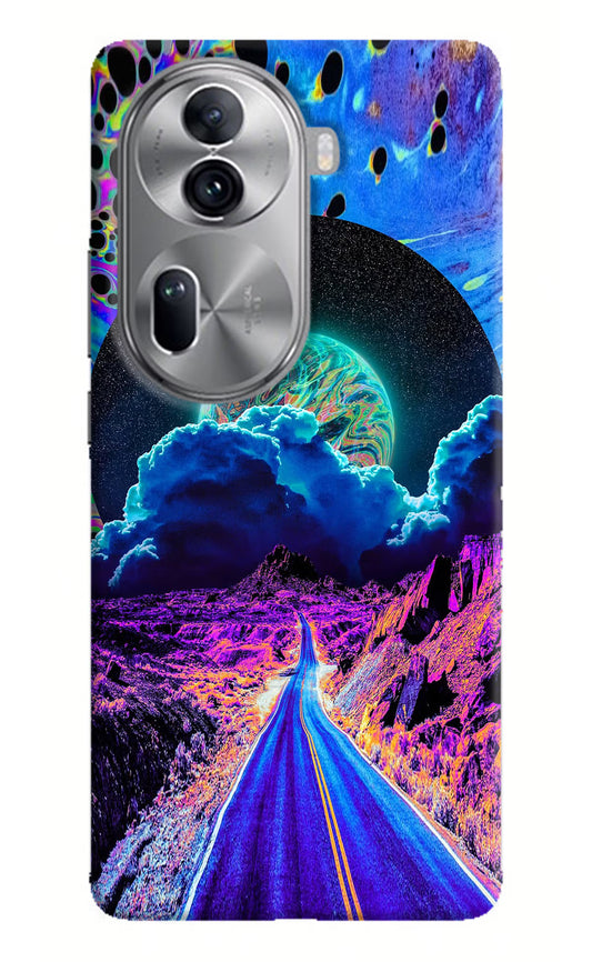Psychedelic Painting Oppo Reno11 Pro 5G Hard Case Back Cover by Casekaro