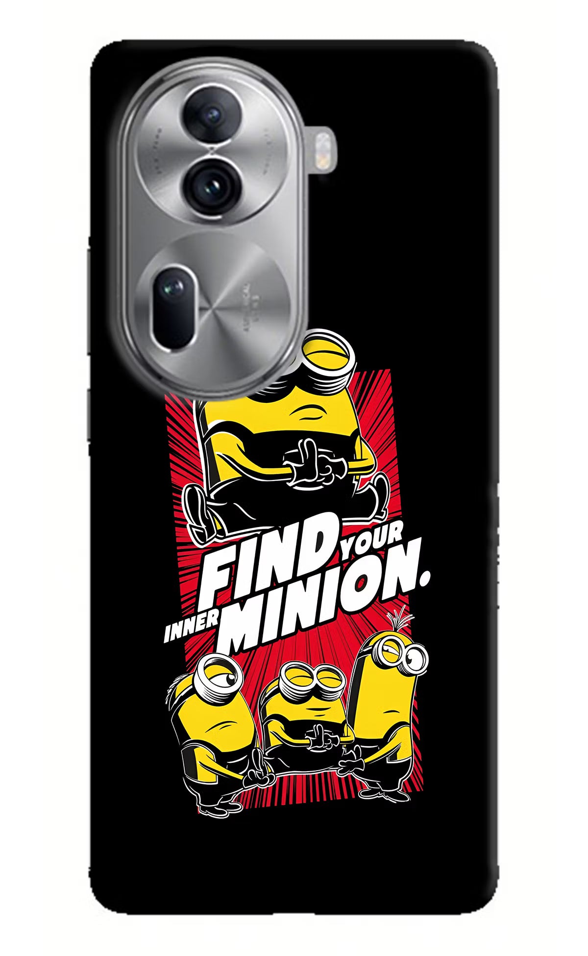 Find your inner Minion Oppo Reno11 Pro 5G Hard Case Back Cover by Casekaro