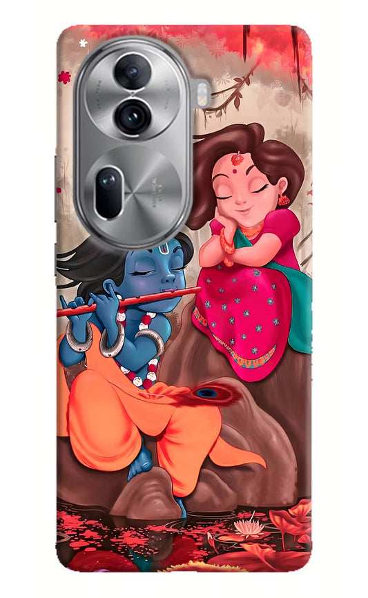 Radhe Krishna Oppo Reno11 Pro 5G Hard Case Back Cover by Casekaro