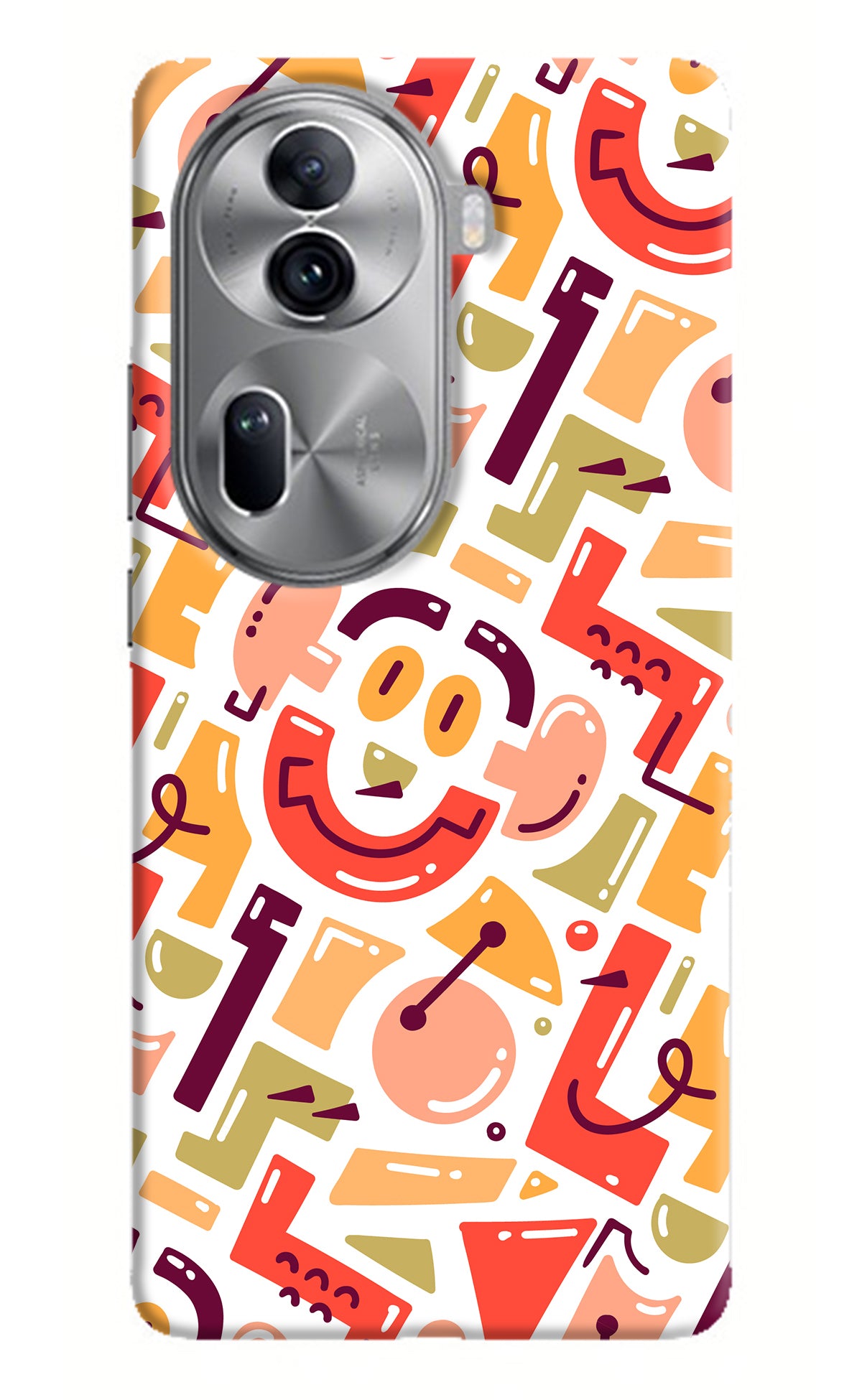 Doodle Pattern Oppo Reno11 Pro 5G Back Cover