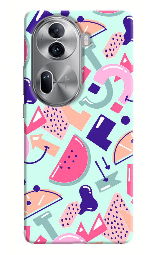 Doodle Pattern Oppo Reno11 Pro 5G Back Cover