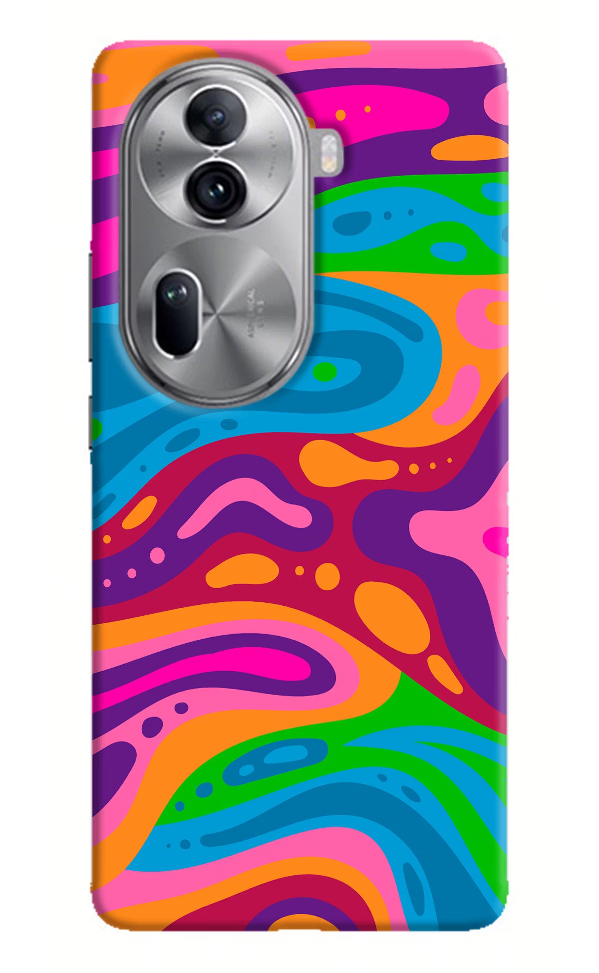 Trippy Pattern Oppo Reno11 Pro 5G Hard Case Back Cover by Casekaro
