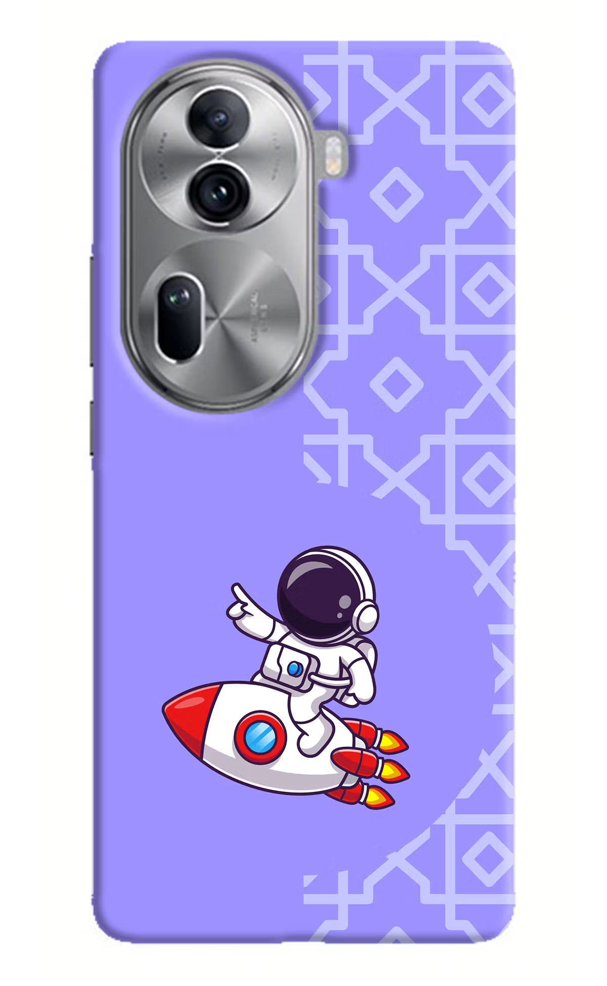 Cute Astronaut Oppo Reno11 Pro 5G Hard Case Back Cover by Casekaro