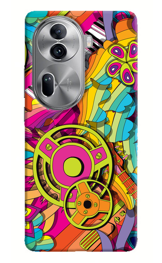 Music Doodle Oppo Reno11 Pro 5G Back Cover