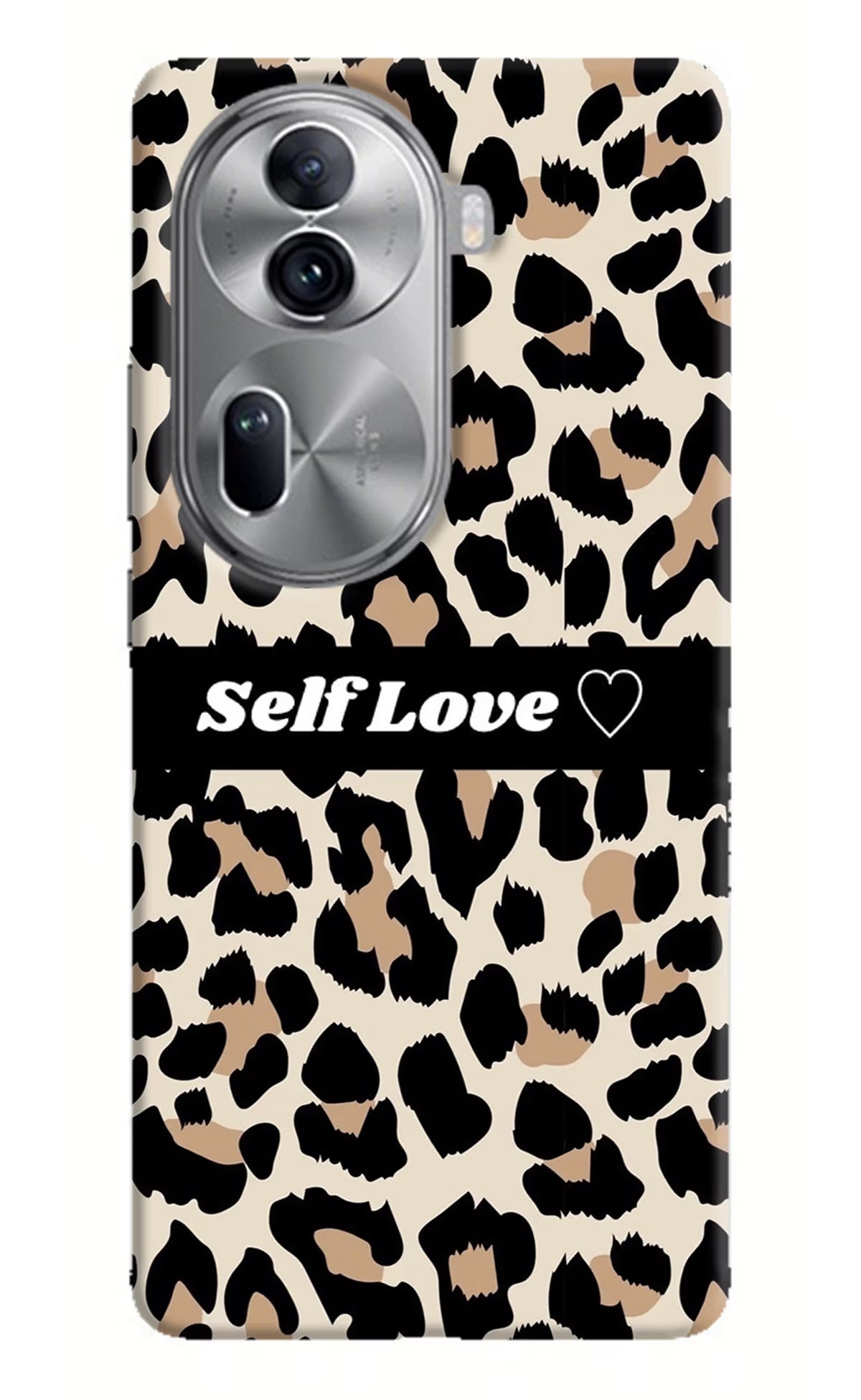 Leopard Print Self Love Oppo Reno11 Pro 5G Hard Case Back Cover by Casekaro