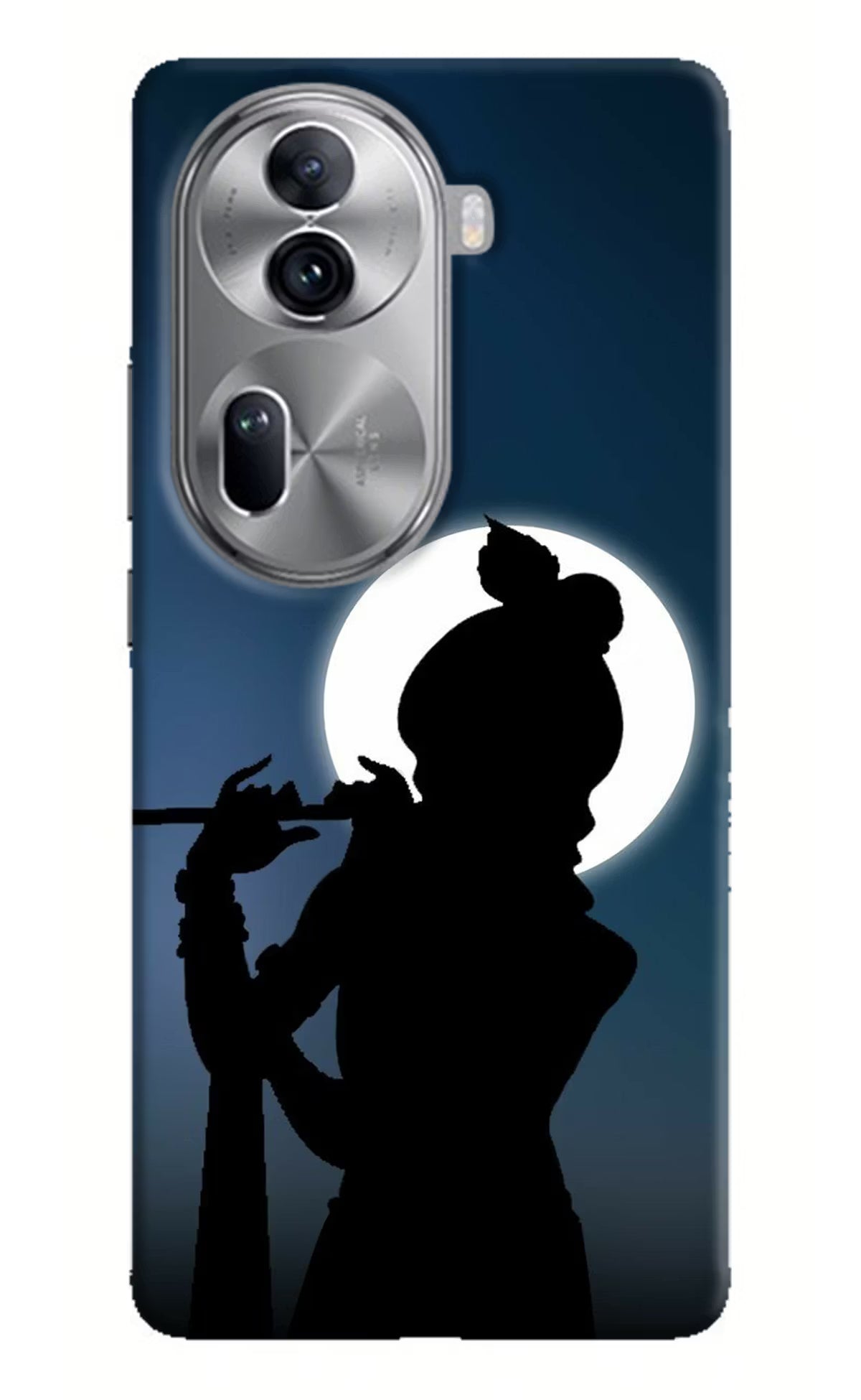 Shri Krishna Silhouette Oppo Reno11 Pro 5G Hard Case Back Cover by Casekaro
