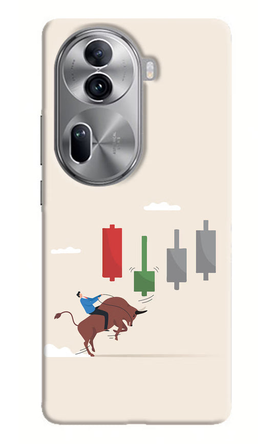 Bull Trading Momentum Oppo Reno11 Pro 5G Hard Case Back Cover by Casekaro