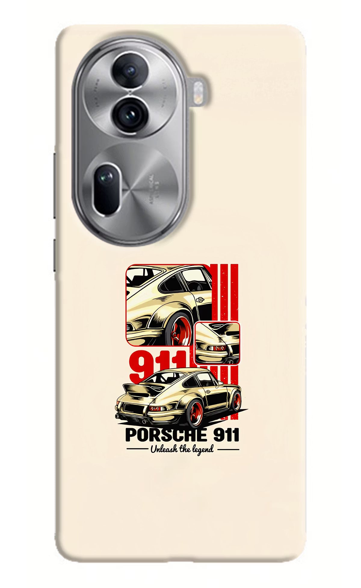 Classic Porsche 911 Oppo Reno11 Pro 5G Hard Case Back Cover by Casekaro