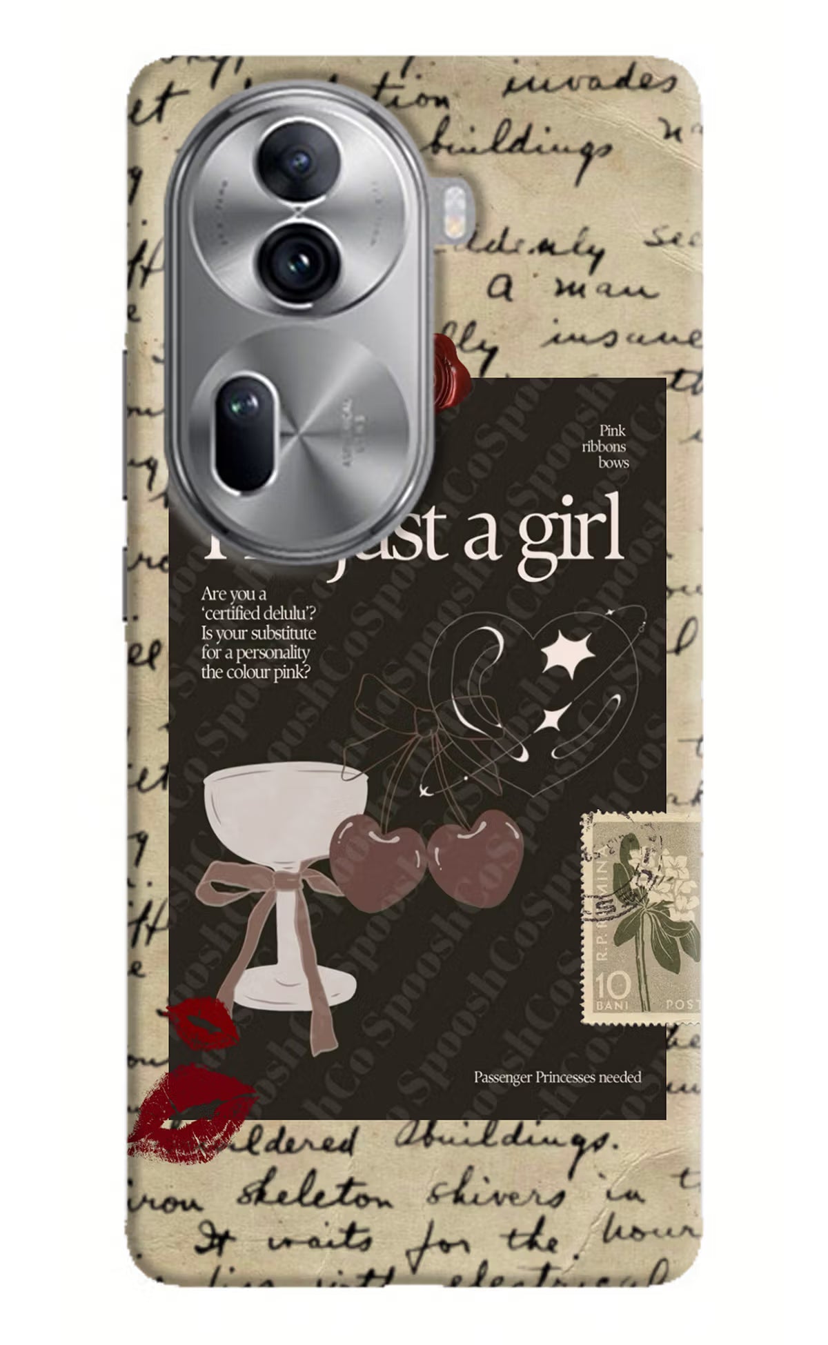 I am just a girl Oppo Reno11 Pro 5G Hard Case Back Cover by Casekaro
